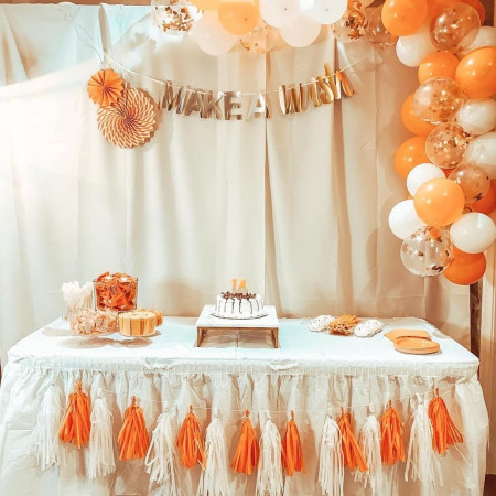 Set 12 Baloane, Cyrax, din Latex Standard, 13 cm, Portocaliu