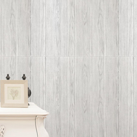 Set 10 Placi Tapet 3D,  70 x 70 cm, Grosime 3 mm, din Rasina, Tip Placi de Lemn, Suprafata Acoperita 4.9 mp, Gri Deschis