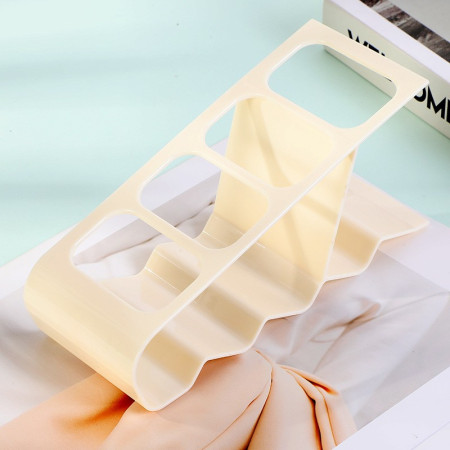 Suport de Birou,  din Plastic, pentru Telecomenzi, Telefoane, 18 x 7 x 9 cm, Alb