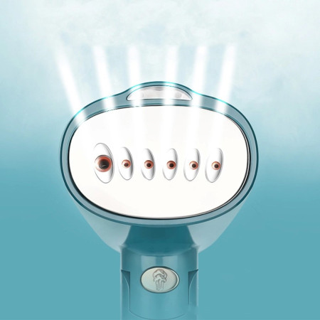 Aparat de Calcat Haine,  Aparat Portabil pentru Calcat Haine, Perfect pentru Calatorii, 20 x 10.5 x 8.7 cm, 1500 W, 220 V, Turcoaz