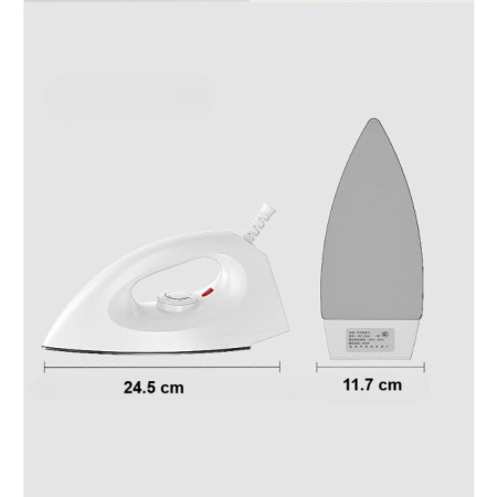 Fier de Calcat Royal,  1000W, Fier de Calcat pentru Calatorii, Talpa Ceramica, 24.5x10.5x11.7 cm, Alb