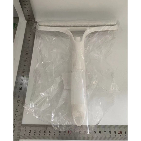 Racleta de Curatare 3 in 1,  Multifunctional, Pentru Casa si Masina, Pulverizator de Spray, Racleta din Silicon si Burete, 21.5 x 25.7 cm, Alb