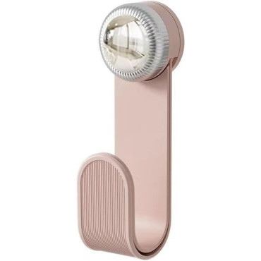 Suport de Bucatarie, Cyrax, Rotativ, din Plastic, Aplicare prin Lipire, 5 x 5 x 18.5 cm, Roz