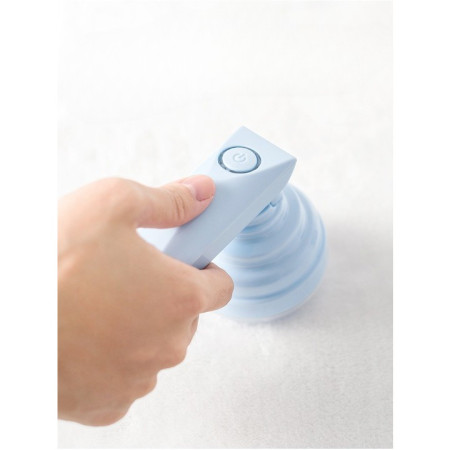 Aparat Pentru Curatat Scame, Par Si Praf,  Trimmer pentru Diferite Tipuri De Material, Cu Lame Din Otel Inoxidabil, Maner Flexibil, Incarcare Prin USB, 13x8 cm, Albastru