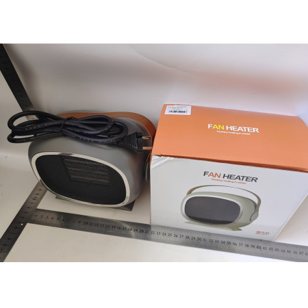 Aeroterma cu Incalzire Ceramica PTC,  din ABS, Oprire Automata, Protectie Supraincalzire, 700/1200W, 220V, 21 x 16 x 11 cm, Gri