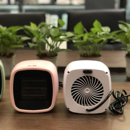 Mini radiator electric portabil  800 W, 2 trepte, 150x120x175 mm, roz