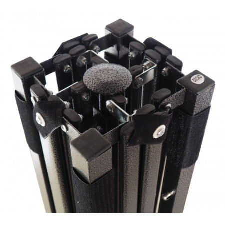 Cadru Metalic pentru Cort Pavilion,  Pliabil de tip Pavilion, Fara Prelata/Unelte, Deschidere Tip Armonica, 4.3 x 2.9 x 2.7 m, Negru