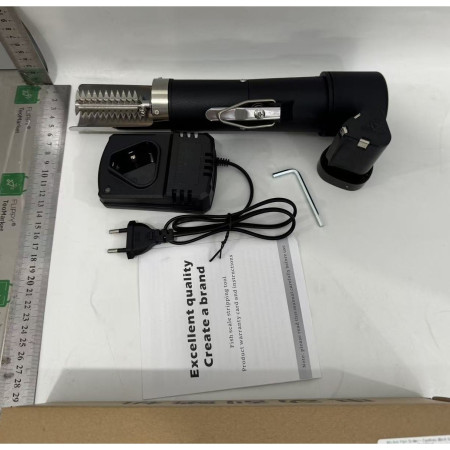 Dispozitiv Electric de Curatare Solzi Peste, Cyrax, din Otel Inoxidabil, 28 x 5 cm, Negru