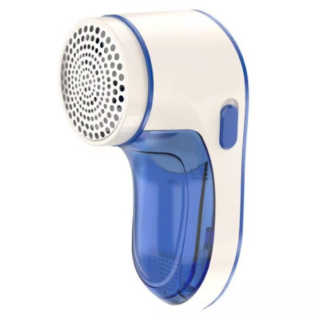 Aparat Pentru Curatat Scame, Par Si Praf,  Pentru Diferite Tipuri De Material, Cu Lame Din Otel Inoxidabil, Incarcare Prin USB Type-C, Cu Perie De Curatare si Cablu USB Incluse, Albastru, 15 x 7 cm