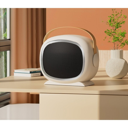 Aeroterma cu Incalzire Ceramica PTC,  din ABS, Oprire Automata, Protectie Supraincalzire, 700/1200W, 220V, 21 x 16 x 11 cm, Alb