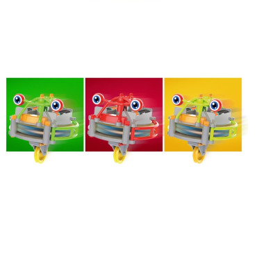 Jucarie circuit pentru copii, Cyrax, Broscuta pe monociclu, Galben