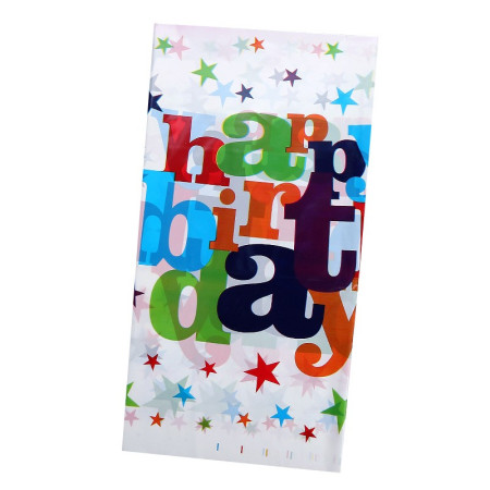 Fata de Masa Dreptunghiulara, Cyrax, Colectia Happy Birthday, 180 x 108 cm, din Plastic PE, Impermeabila, Multicolor