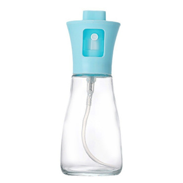 Pulverizator pentru Ulei, Cyrax, Pulverizator din Sticla pentru Otet sau Alte Lichide de Gatit, Simplu Reincarcabil, Multifunctionale, 17.3 x 5.6 cm, Capacitatea 170 ml, Albastru