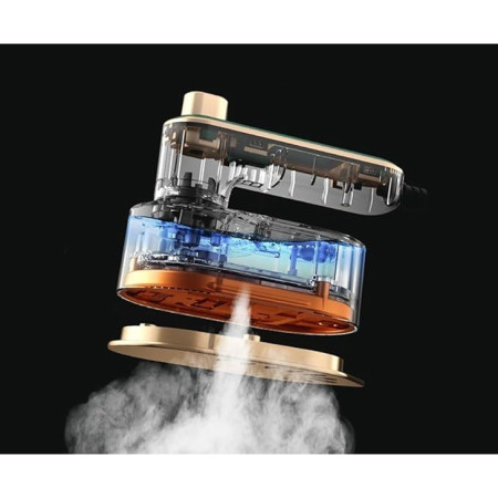 Mini Fier de Calcat,  Pliabil si Portabil, Calcare Verticala/Orizonala, cu Abur, 50 ml, 40W, 10.5 x 12 cm, Alb