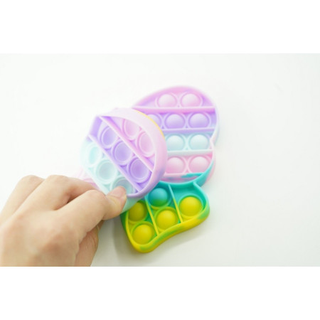 Cyrax Jucarie antistres din silicon, Pop it Now and Flip It, Fundita, Multicolor