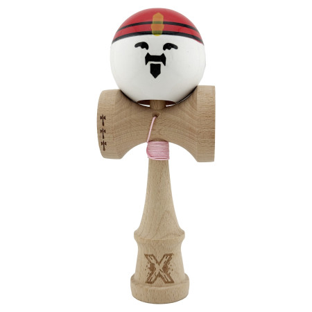 Kendama X Originala, Profesionala, Cyrax, Big Cups V2, Model Rege Super Sticky Legendary Cupe Mari, Rulment Metalic cu Ata 55 cm, Maner Maro
