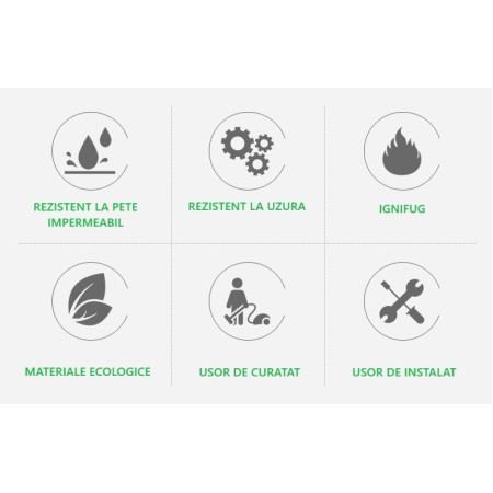 Set 36 Placi Autoadezive pentru Pardoseala,  din PVC, Impermeabil, Ignifug, Usor de Curatat, Dimensiune Placa 91.44 x 15.24 cm, Grosime 1.5 mm, Acoperire 5 m2, Model 7, Caramiziu