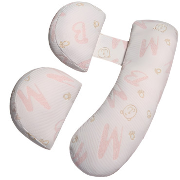 Set Perna pentru Gravide,  Husa Detasabila, Utilizare in Forma H si U, Reglabila, Latime Ajustabila, Proactive, Roz Pal