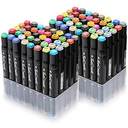 Suport De Depozitare, Cyrax, pentru Markere, Suport Pentru Stilouri, Cutie De Depozitare pentru Birou, Multi-Functionala, 60 Spatii, Alb/Negru