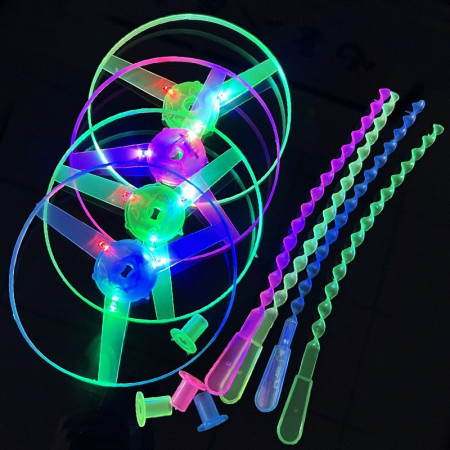 Jucarie Disc Zburator, Cyrax, cu Lumini, Manual, din ABS, +14 Ani, Verde