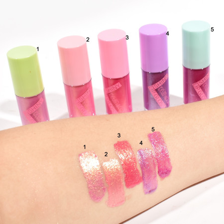 Set 5 Rujuri, Kevin Coco, Dreamy Pink, Lip-Gloss, Sidefate, Multicolor