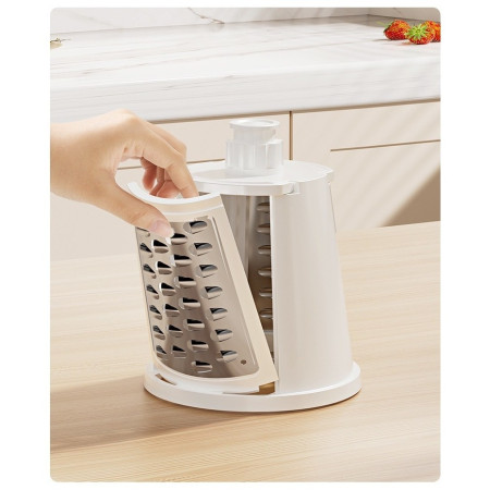 Razatoare Manuala, Cyrax, Rotativa cu Manivela, 6 Lame Interschimbabile, Anti-Stropire, 27 x 13 x 13 cm, Turcoaz