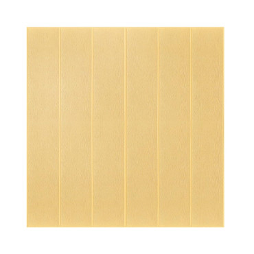 Set 10 Placi Tapet 3D,  70 x 70 cm, Grosime 3 mm, din Rasina, Tip Placi de Lemn, Suprafata Acoperita 4.9 mp, Crem Deschis