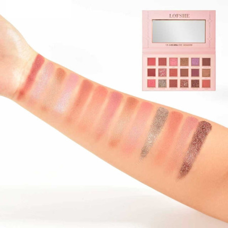 Paleta de Machiaj, Lofshe, 18 Farduri de Pleoape, Mate si Sidefate, Multicolor