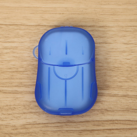 Mini Cutie de Sapun din Hartie,  de Unica Folosinta, Portabila, Potrivit pentru Calatorii, 20 buc, Albastru