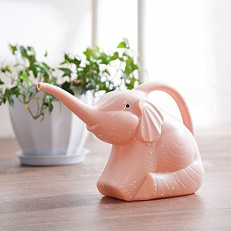 Stropitoare pentru Copii,  in forma de Elefant, 1500 mL, pentru Udat Plante, 19.5x17x11.8 cm, Roz