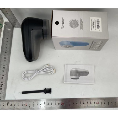 Aparat Scame si Par Haine,  Electric, USB inclus, Periuta Curatare, pentru Diferite Tesaturi, 13 x 6.8 x 5.8 cm, Negru