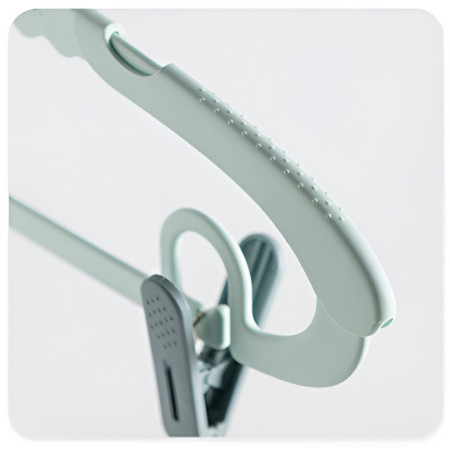 Set 10 de Cleme pentru Haine,  de Prindere pentru Pantaloni, Atasabile la Umerase, 1.6x2.3x6.35 cm, Verde