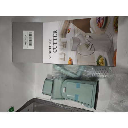 Razatoare Manuala, Cyrax, Rotativa cu Manivela, 10 Lame Interschimbabile, Anti-Stropire, 27 x 13 x 13 cm, Turcoaz