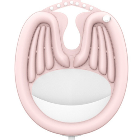 Set Gonflabil pentru Spalat pe Cap, Cyrax, pentru Copii, Femei Insarcinate si Varstnici, 81 x 60 x 38 cm, Ajustabil, Roz