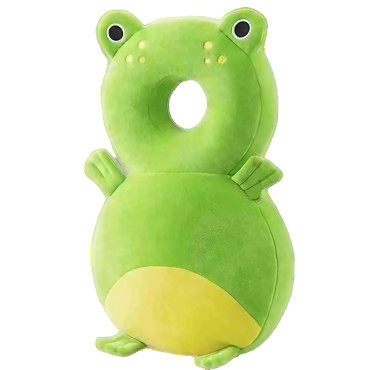 Perna tip Rucsac pentru Protectia Capului,  Tetiera tip Broscuta, pentru Bebelusi, 33x6x19 cm, 180 g, Verde