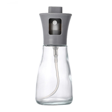 Pulverizator pentru Ulei, Cyrax, Pulverizator din Sticla pentru Otet sau Alte Lichide, Simplu Reincarcabil, Multifunctionale, 17.3 x 5.6 cm, Capacitatea 170 ml, Gri