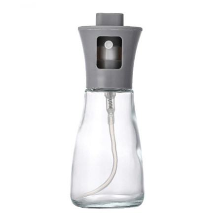 Pulverizator pentru Ulei, Cyrax, Pulverizator din Sticla pentru Otet sau Alte Lichide, Simplu Reincarcabil, Multifunctionale, 17.3 x 5.6 cm, Capacitatea 170 ml, Gri