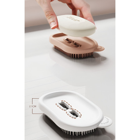 Sapuniera de Calatorie,  Suport pentru Sapun cu Scurgere a Apei, Recipient cu Capac Depozitare, Savoniera pentru Baie, 12.6x6.1x8.4cm, Roz