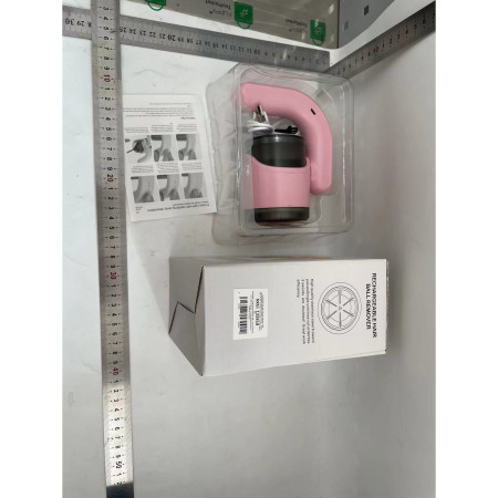 Aparat Pentru Curatat Scame, Par Si Praf,  cu LED, Pentru Diferite Tipuri De Material, Cu Lame Din Otel Inoxidabil, Compartiment de Depozitare, Maner Reglabil, 11x10.5x8.7 cm, Roz