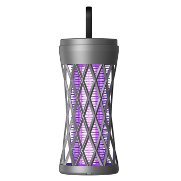 Lampa Anti-Insecte,  Lumina UV, Electrica, Incarcare USB, 5V, 1A, Silentioasa, 12 x 6 m, Gri