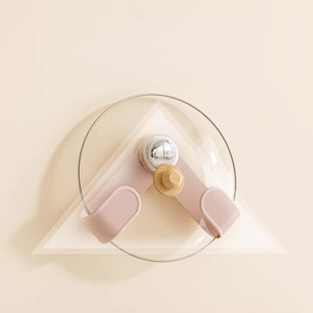 Suport de Bucatarie, Cyrax, Rotativ, din Plastic, Aplicare prin Lipire, 5 x 5 x 18.5 cm, Roz