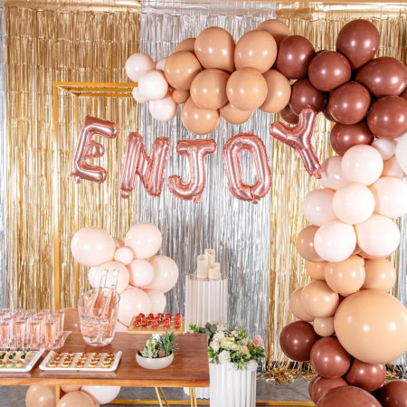 Balon Folie Metalizata Litera Y, Cyrax, 40 cm, Umflati cu Heliu sau Aer, Ambalaj Individual, Pai inclus, Rose Gold