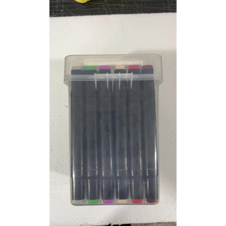 Set Cutie 36 Markere, Cyrax, cu Alcool, Artist Markers, Cutie Plastic cu Maner, Cyrax, Multicolor